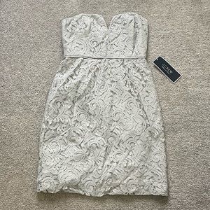 Jcrew Dress, Gray Lace Sz 6
